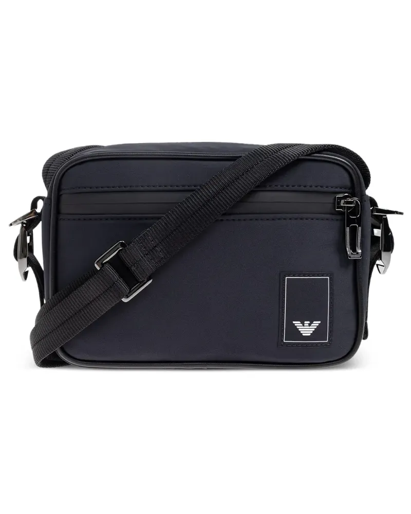 Emporio Armani Rucksack mit Logo-Patch - Blau Blau