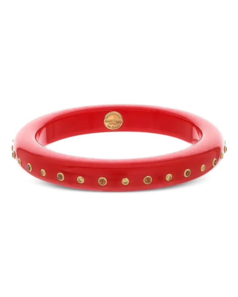 Mark Davis 18kt Gelbgoldarmreif mit Zitrin und Bakelite - Rot Rot