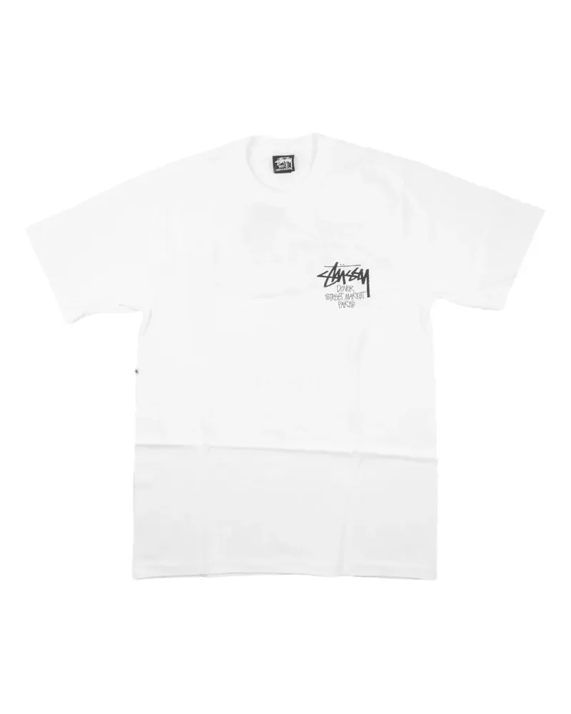 Stüssy T-Shirt mit Rundhalsausschnitt - Weiß Weiß
