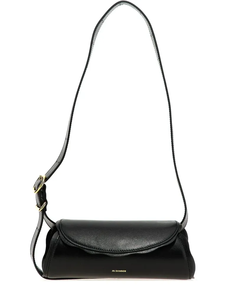 Jil Sander Kleine Cannolo Schultertasche - Schwarz Schwarz