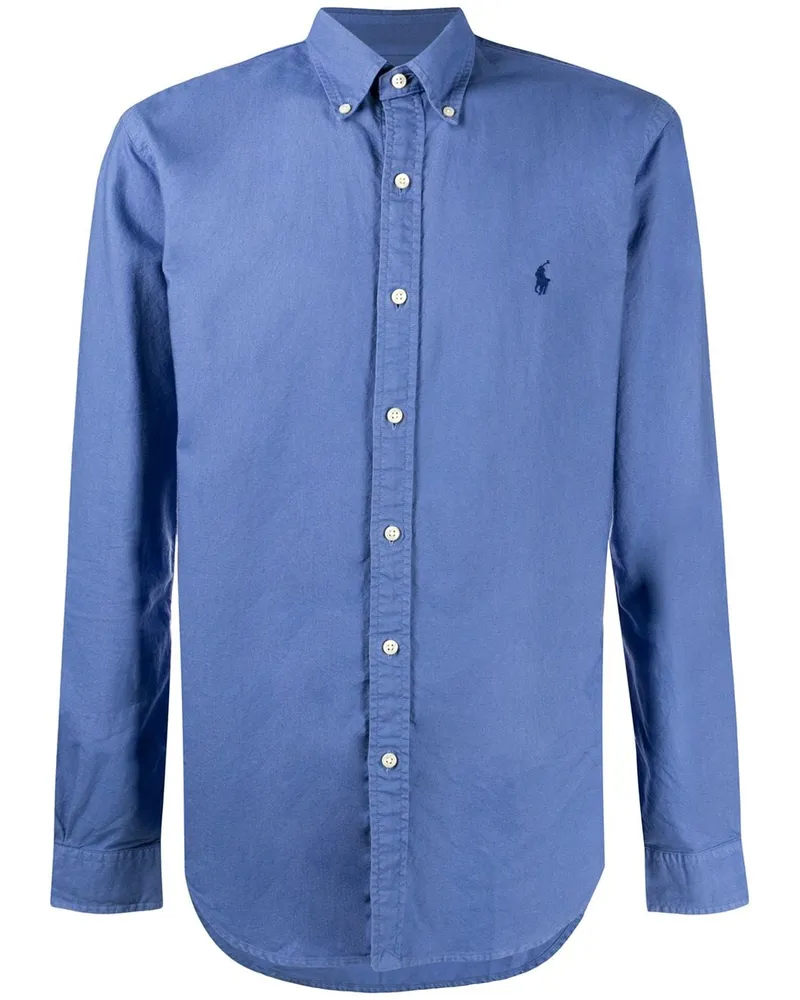Ralph Lauren Hemd mit Logo-Stickerei - Blau Blau