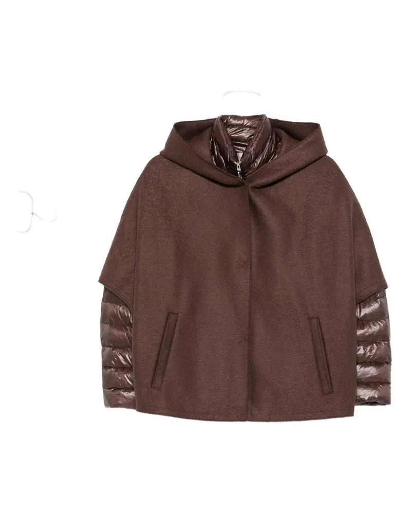 Herno Gesteppte Kapuzenjacke - Braun Braun