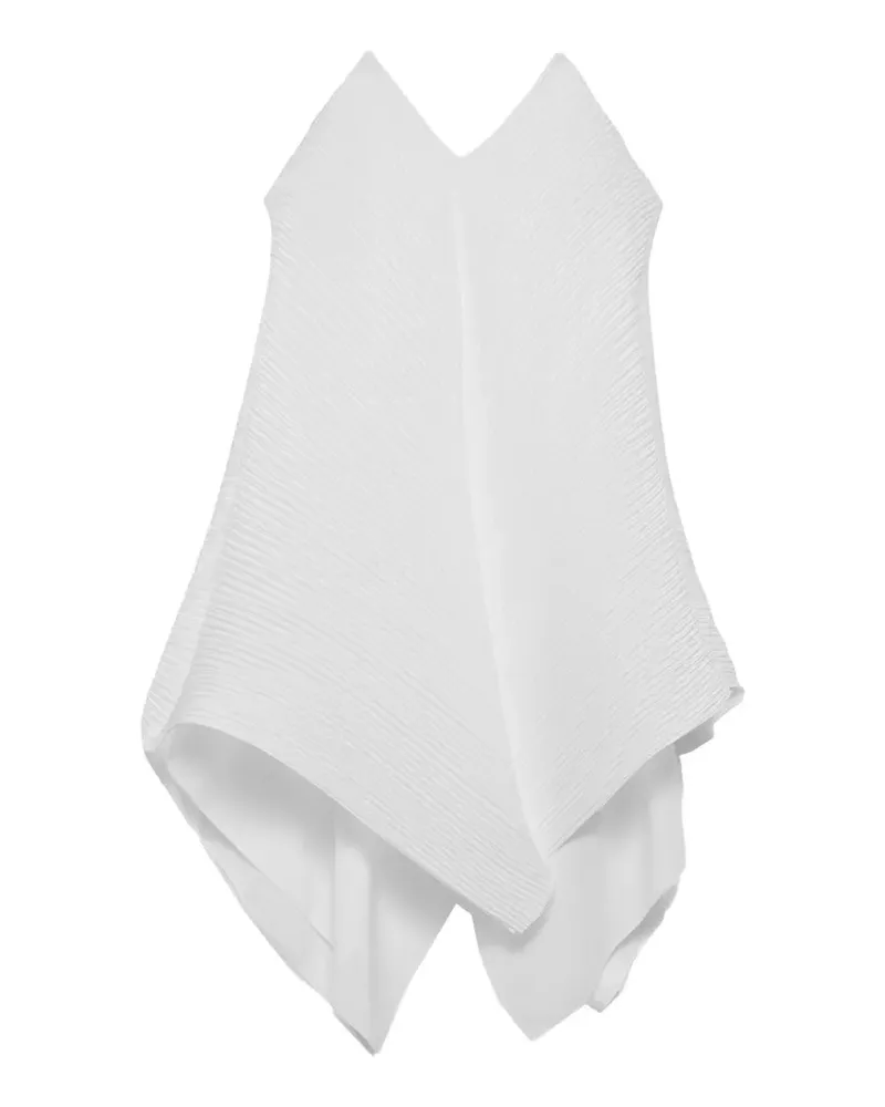J.W.Anderson pleated handkerchief-hem blouse - Weiß Weiß