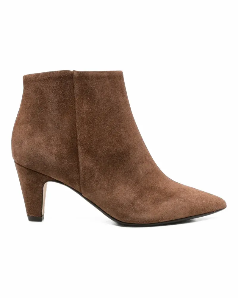 Anna F. pointed-toe suede ankle boots - Braun Braun