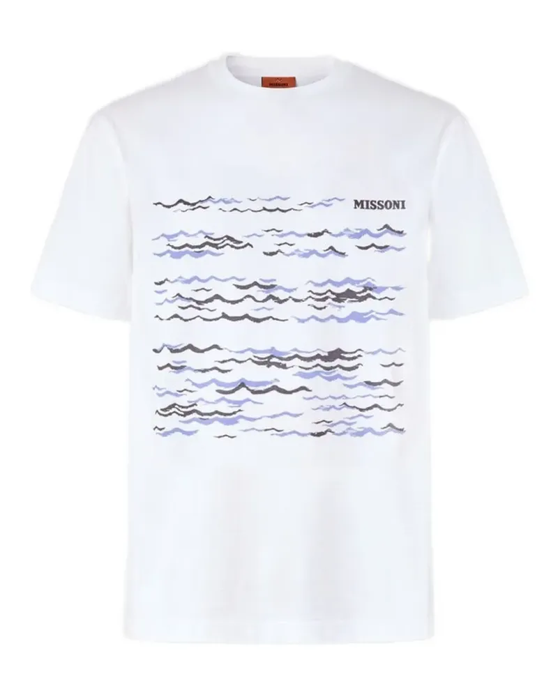 Missoni T-Shirt mit lockerem Schnitt - Weiß Weiß