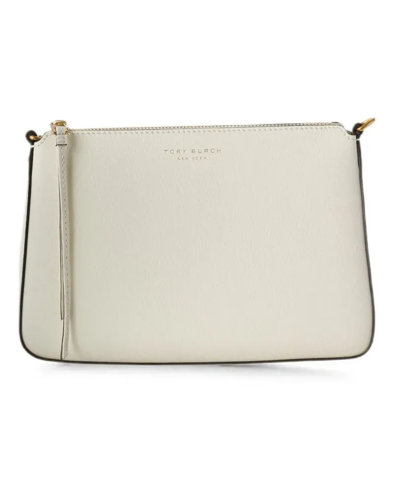 Tory Burch logo-print shoulder bag - Weiß Weiß