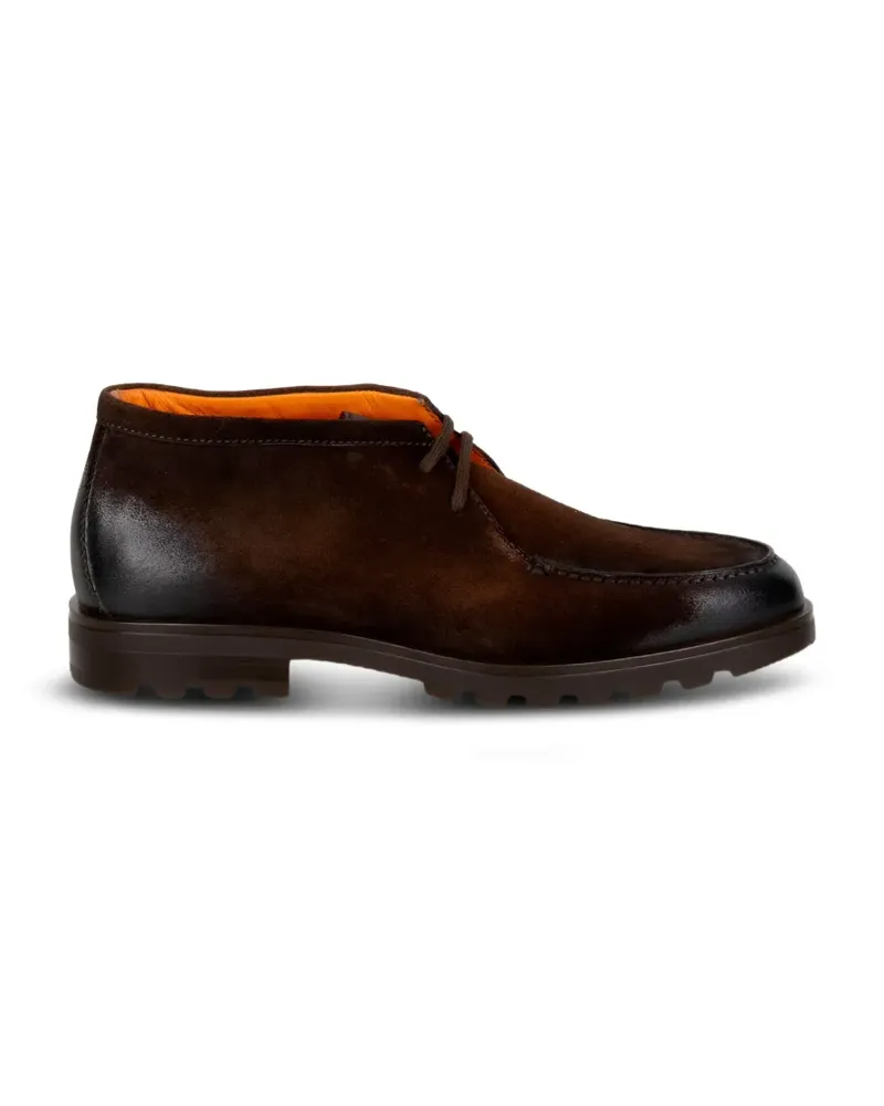 Santoni gradient-effect leather boots - Braun Braun