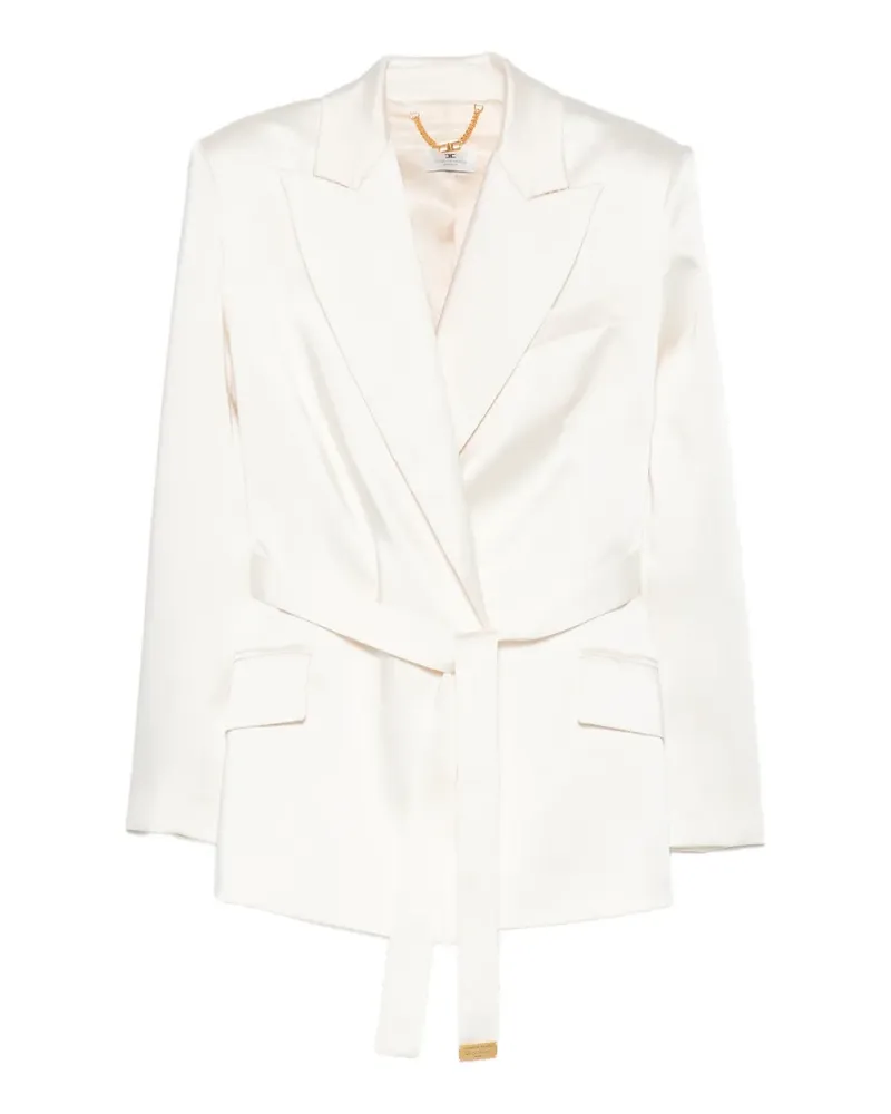 Elisabetta Franchi Blazer in Satinoptik - Nude Nude
