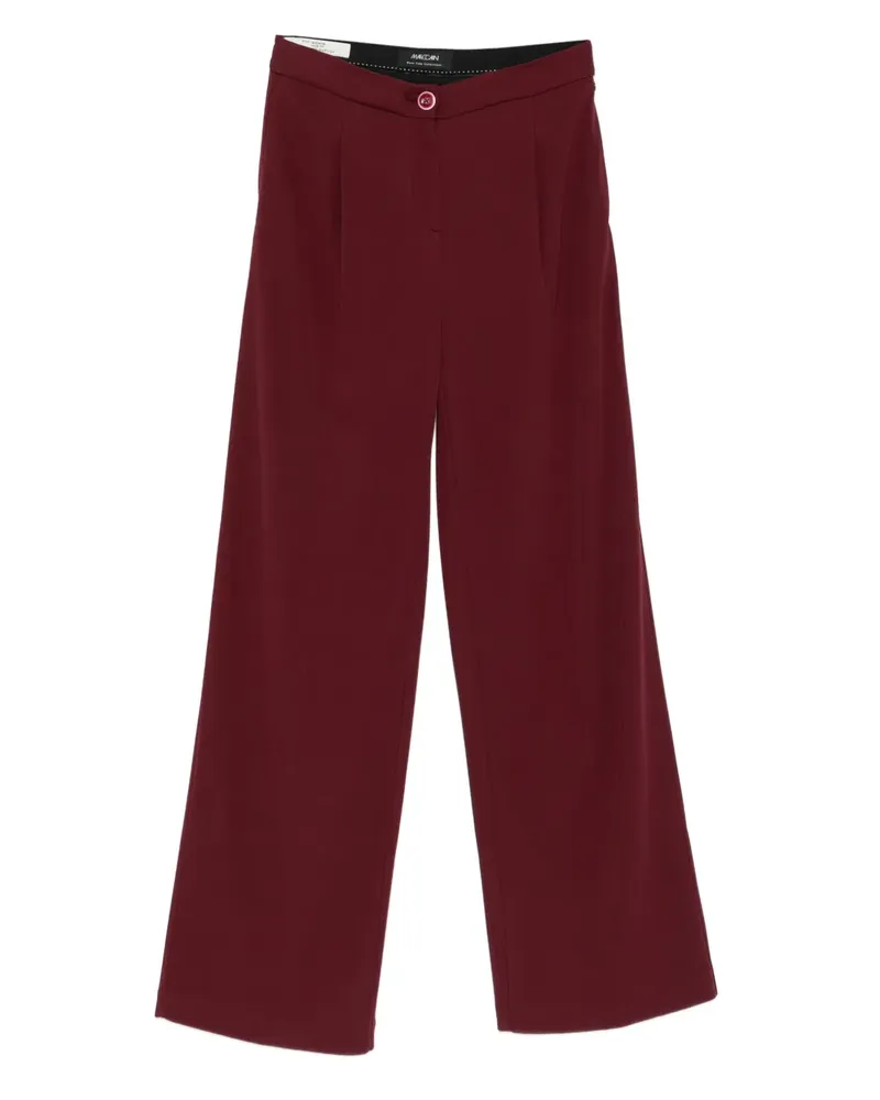 Marc Cain Gerade High-Waist-Hose - Rot Rot