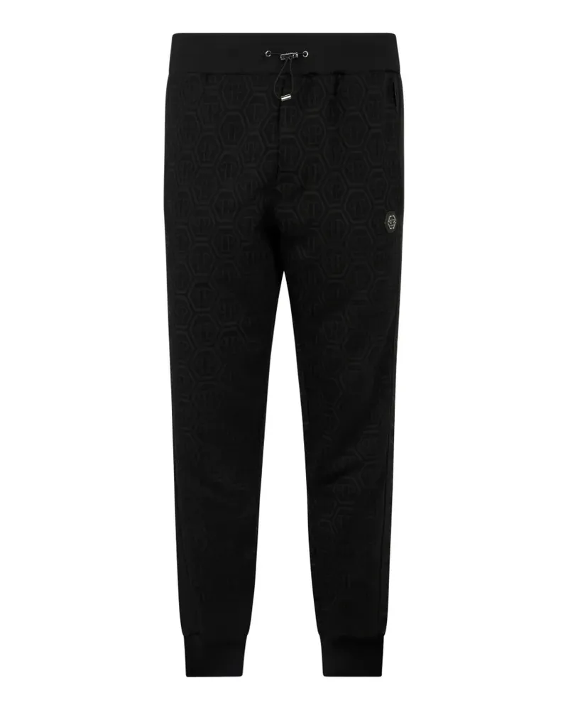Philipp Plein monogram jogger trousers - Schwarz Schwarz