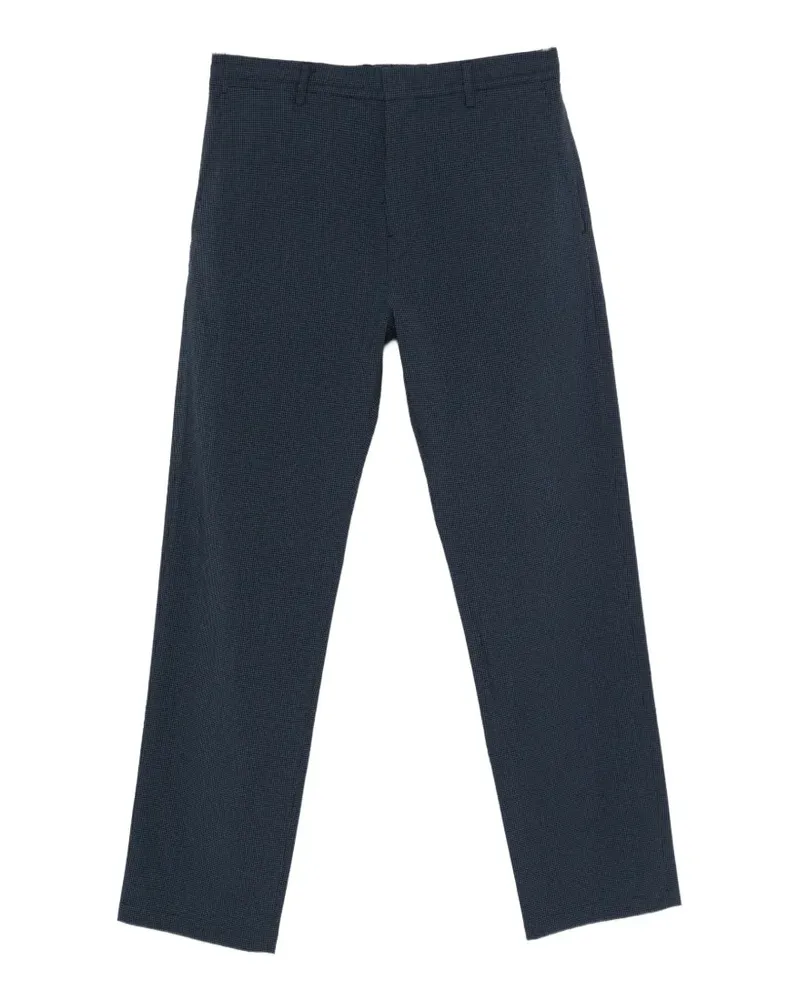 Paul Smith houndstooth-pattern elasticated trousers - Blau Blau