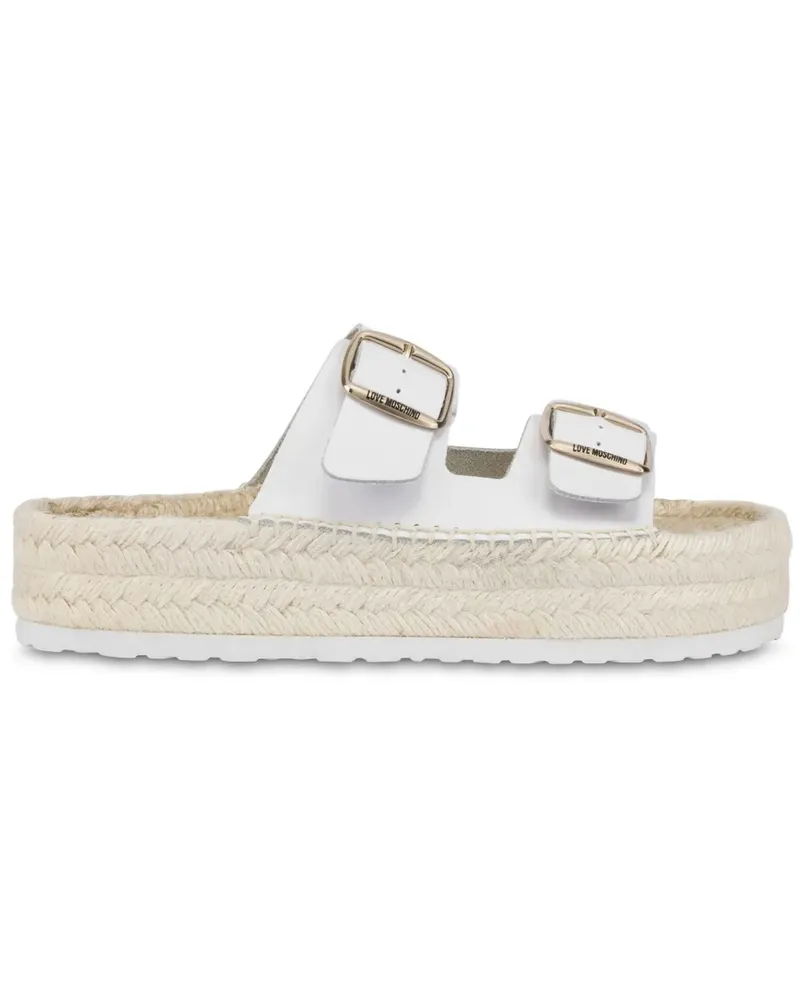 Moschino Espadrilles mit Schnalle - Weiß Weiß
