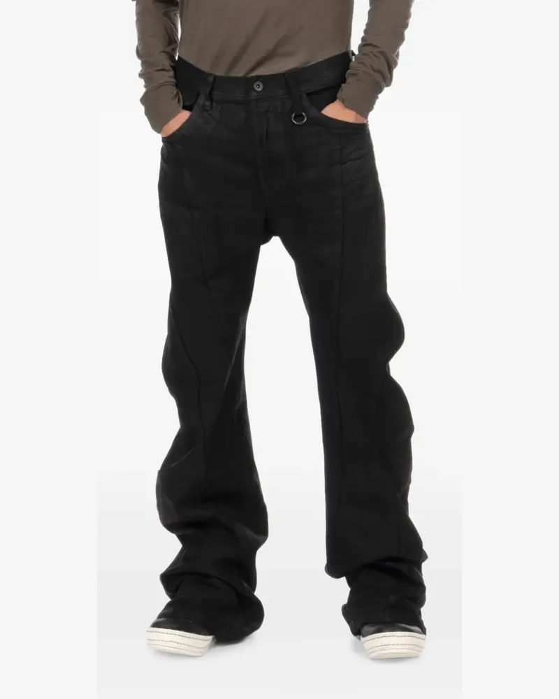 Julius Bending woven flared trousers - Schwarz Schwarz