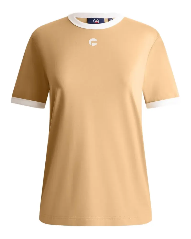 FUSALP Tanixa contrast-trims T-shirt - Nude Nude