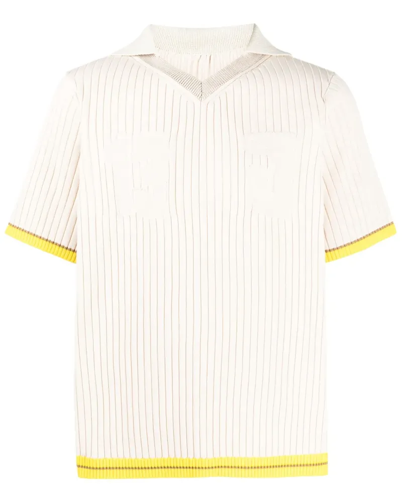 Jacquemus La Maille Treze Poloshirt - Nude Nude