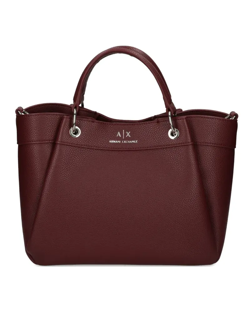 Armani Exchange Tote Bag mit doppeltem Henkel - Rot Rot