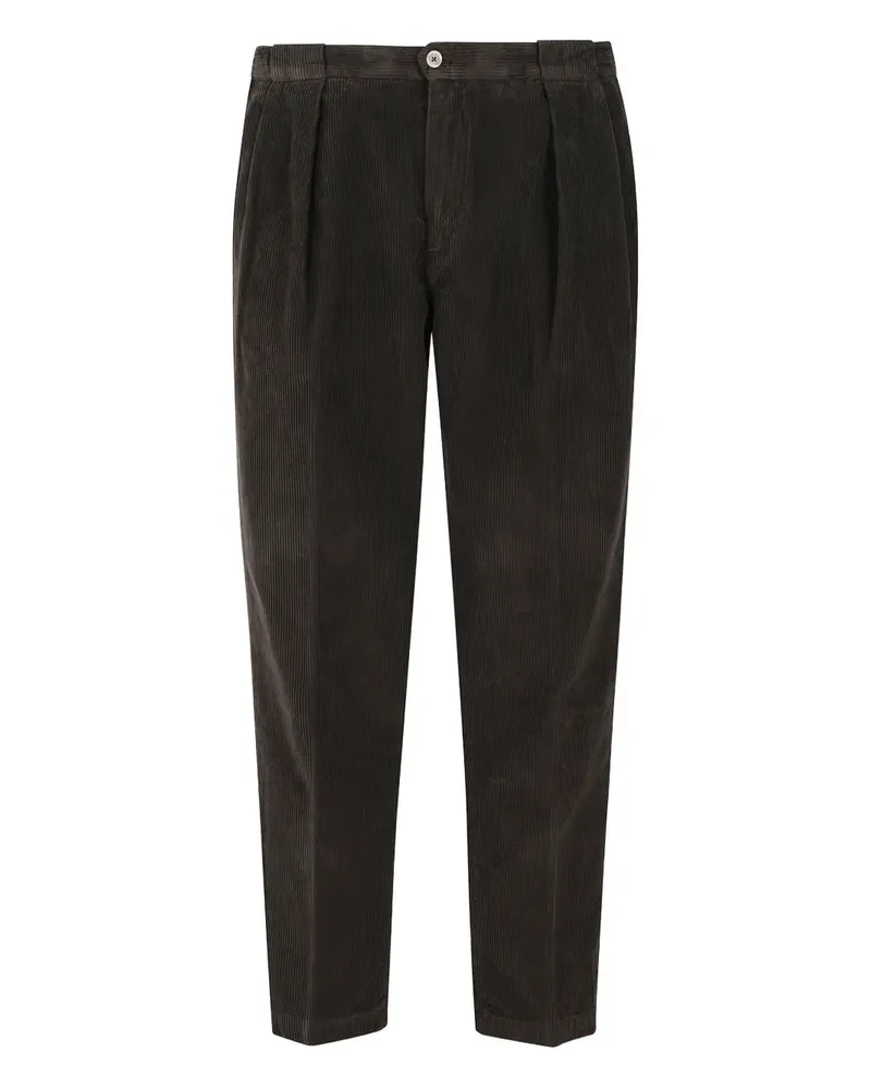 Briglia 1949 Cordhose mit Falten - Braun Braun