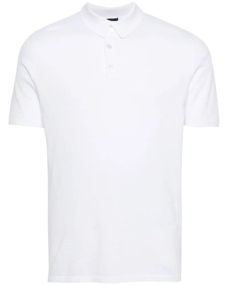 Fedeli Kurzärmeliges Poloshirt Weiß