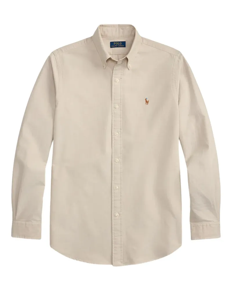 Ralph Lauren The Iconic Oxford Hemd mit Stickerei - Nude Nude