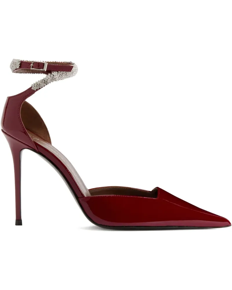 Giuseppe Zanotti Elenie Pumps mit Kristallen 105mm - Rot Rot