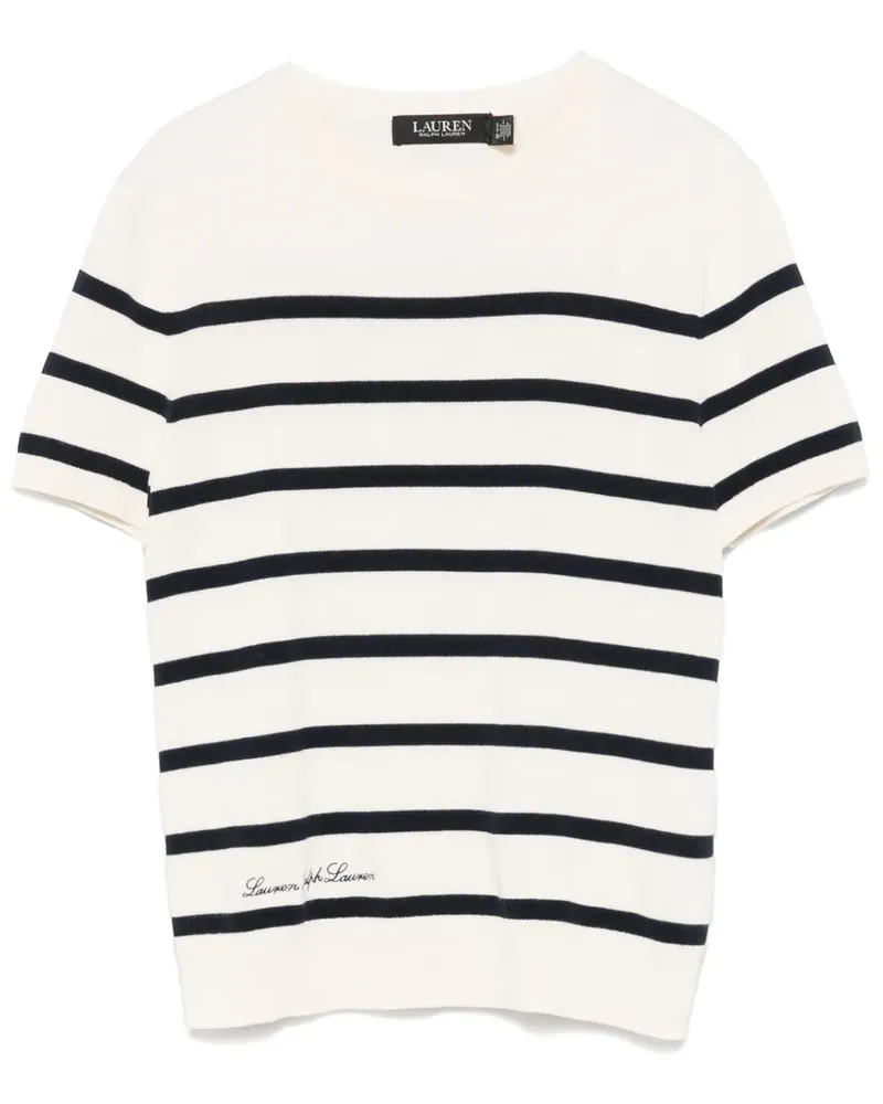 Ralph Lauren Gestreiftes T-Shirt - Nude Nude