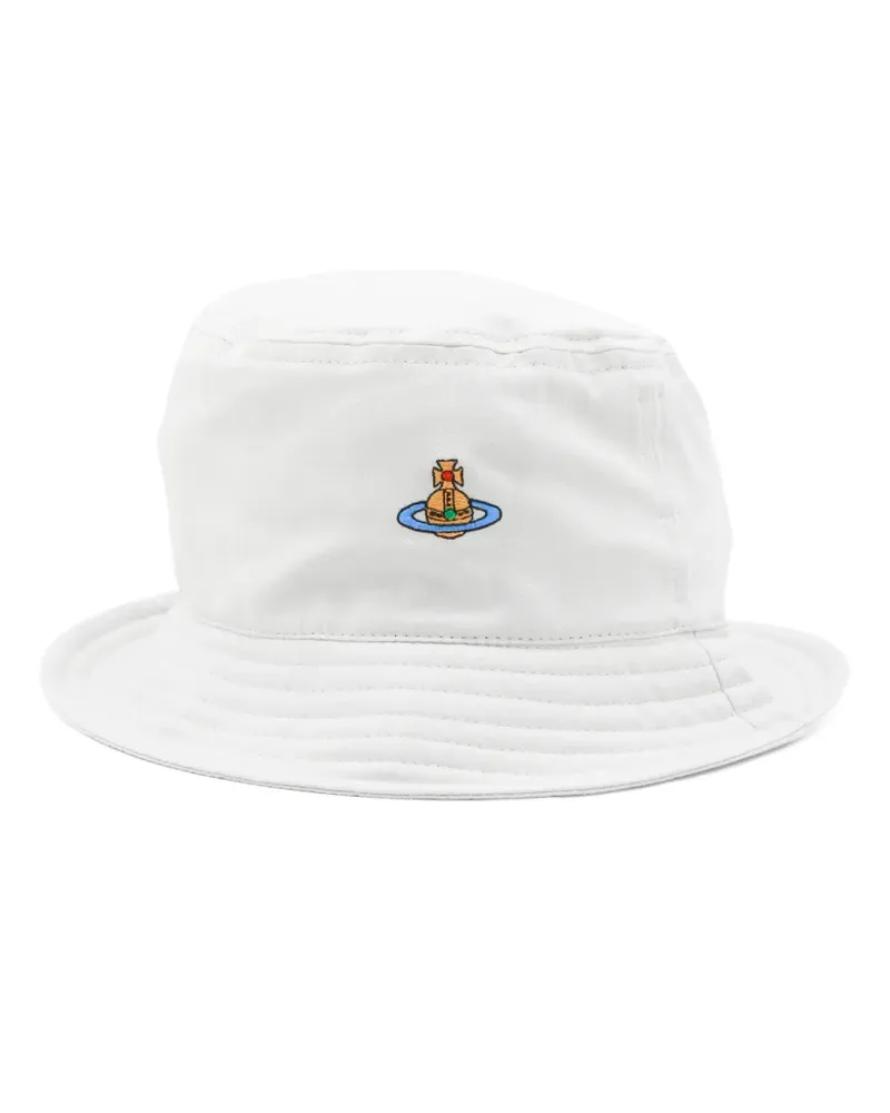 Vivienne Westwood Fischerhut mit Stickerei - Weiß Weiß