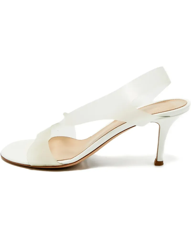 Gianvito Rossi Metropolis slingback sandals - Weiß Weiß