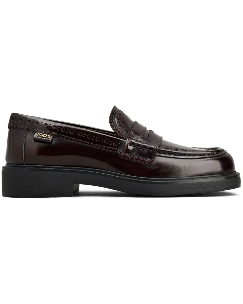TOD'S Loafer aus Leder - Rot Rot