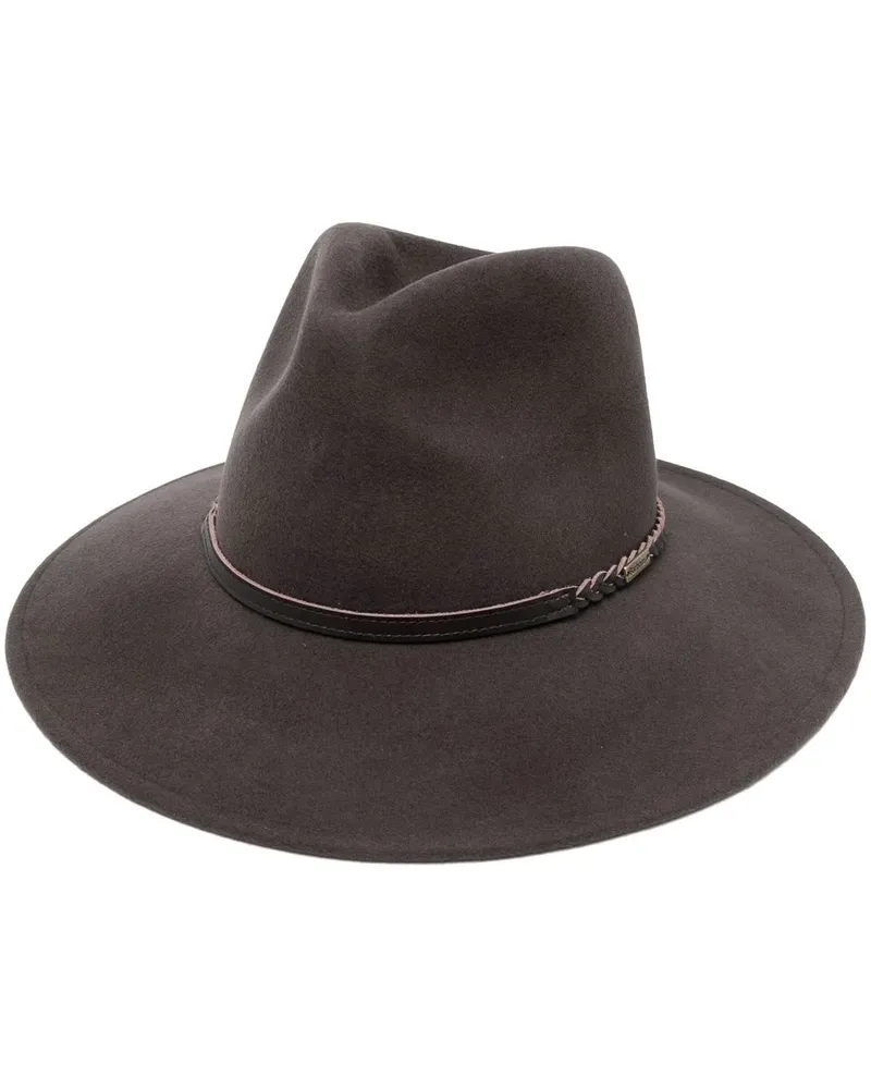 Barbour Fedora mit Flechtdetail - Braun Braun