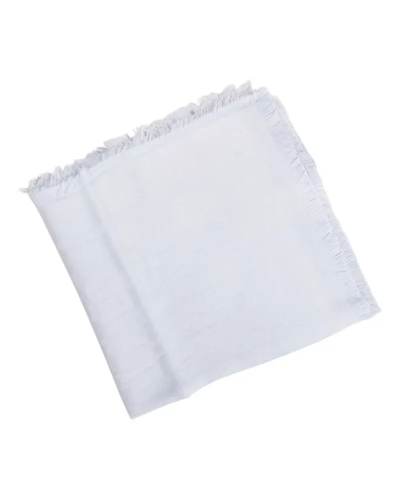 Elisabetta Franchi Schal mit Fransen - Weiß Weiß