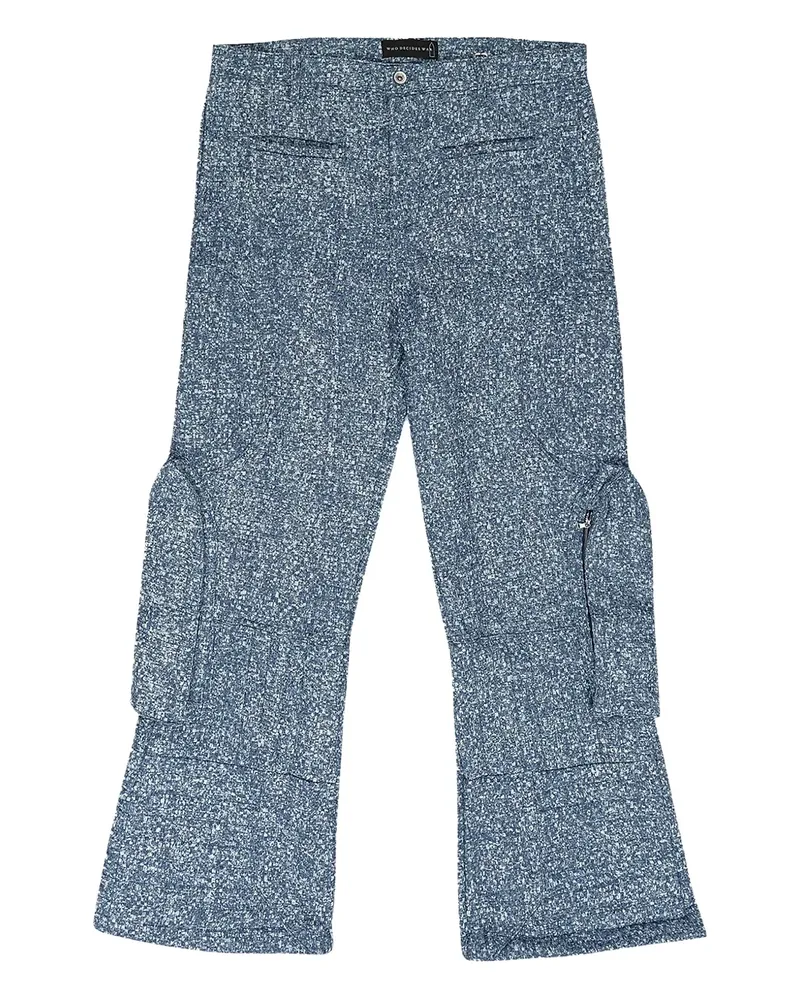 WHO DECIDES WAR button-fastening trousers - Blau Blau