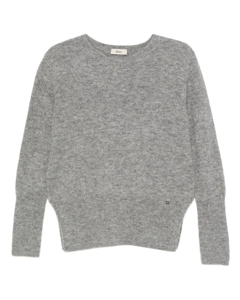 Herno Langärmeliger Pullover mit rundem Ausschnitt - Grau Grau