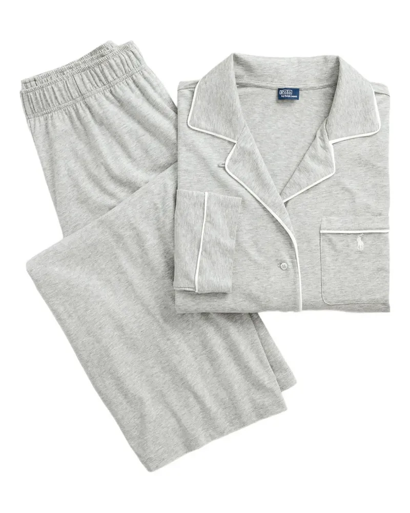 Ralph Lauren Langärmeliger Pyjama - Grau Grau