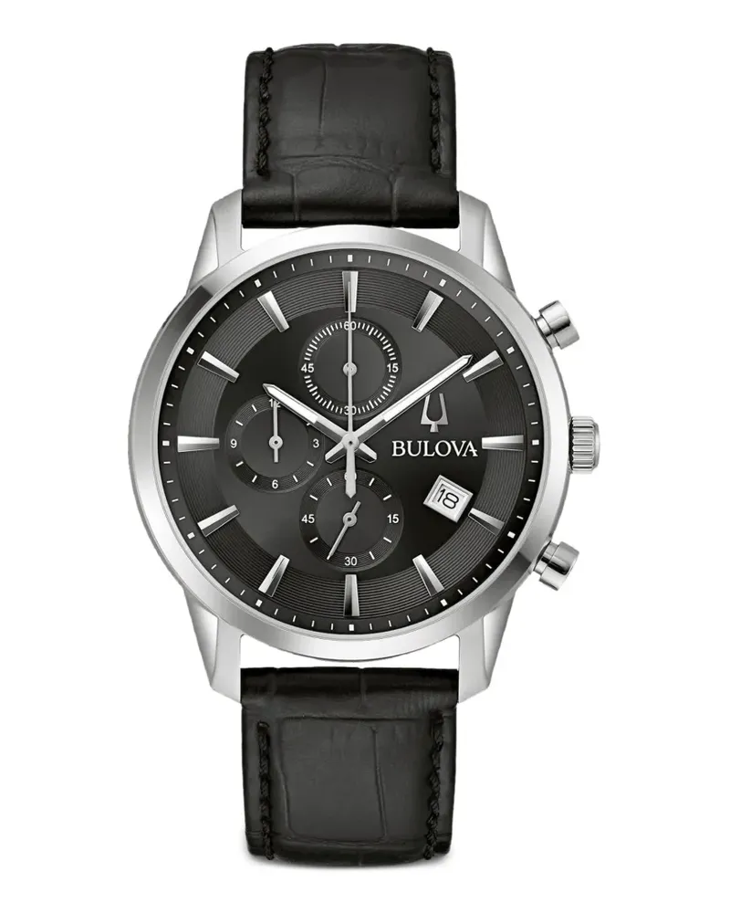 BULOVA Sutton 41mm watch - Schwarz Schwarz