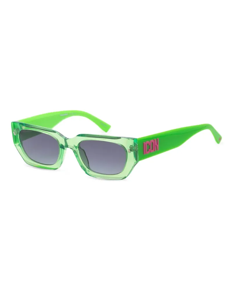 Dsquared2 Icon Sonnenbrille mit geometrischem Gestell - Grün Grün