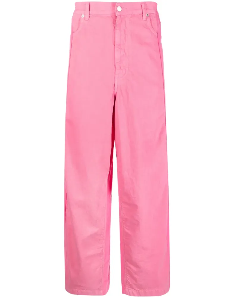 AMBUSH Weite Hose mit Kontrasteinsätzen - Rosa Rosa