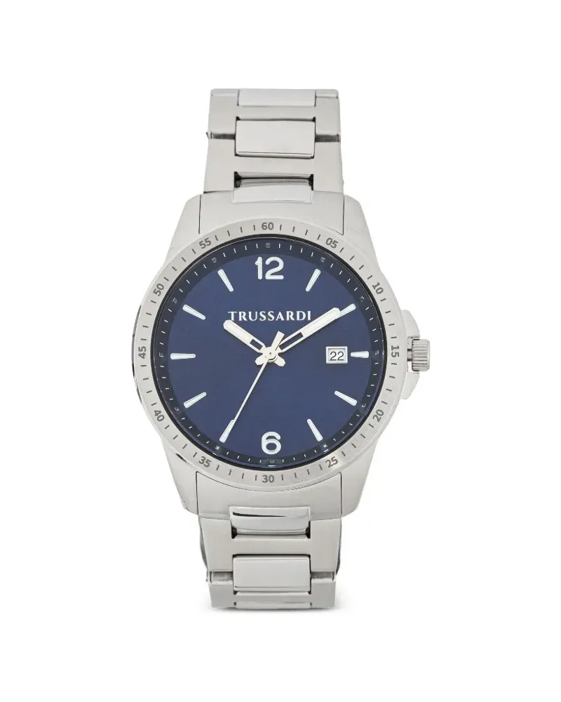 Trussardi Edelstahl 40mm - Blau Blau