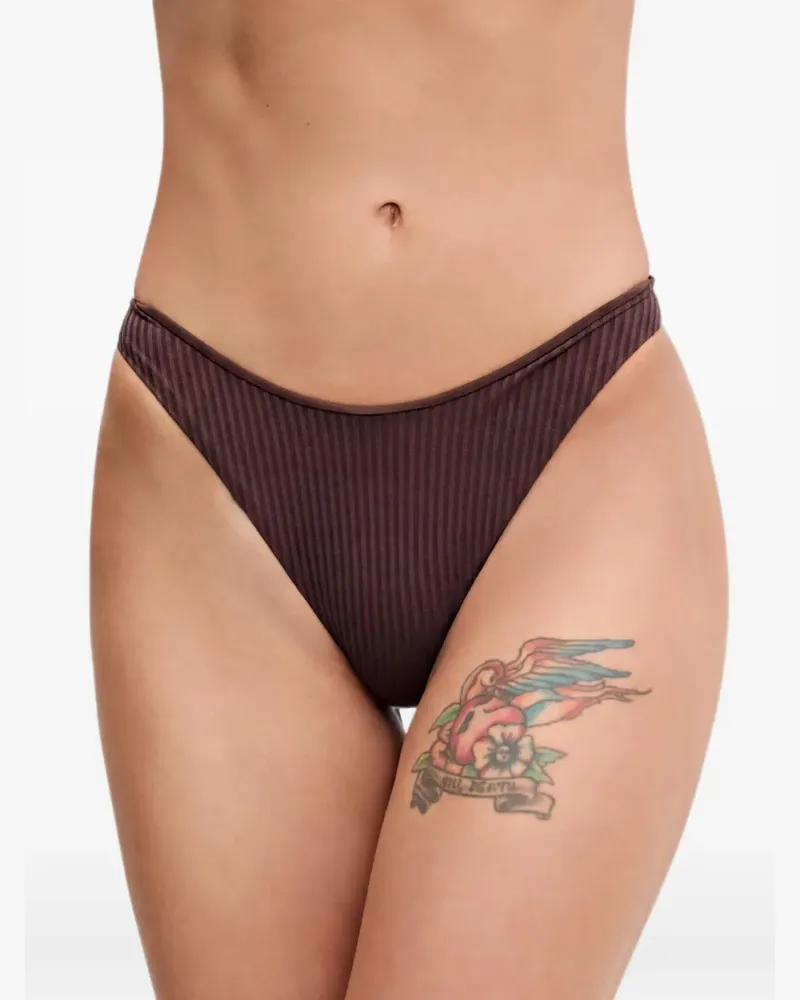 Melissa Odabash Noto ribbed bikini bottoms - Braun Braun