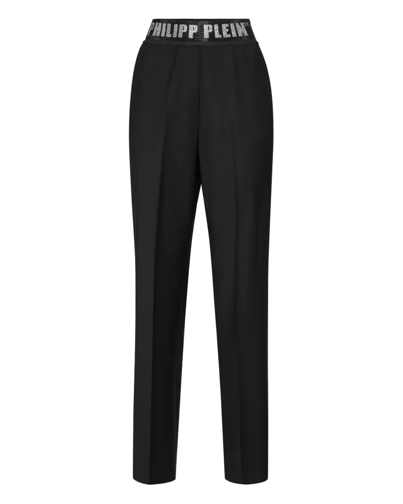 Philipp Plein Hose mit verziertem Bund - Schwarz Schwarz