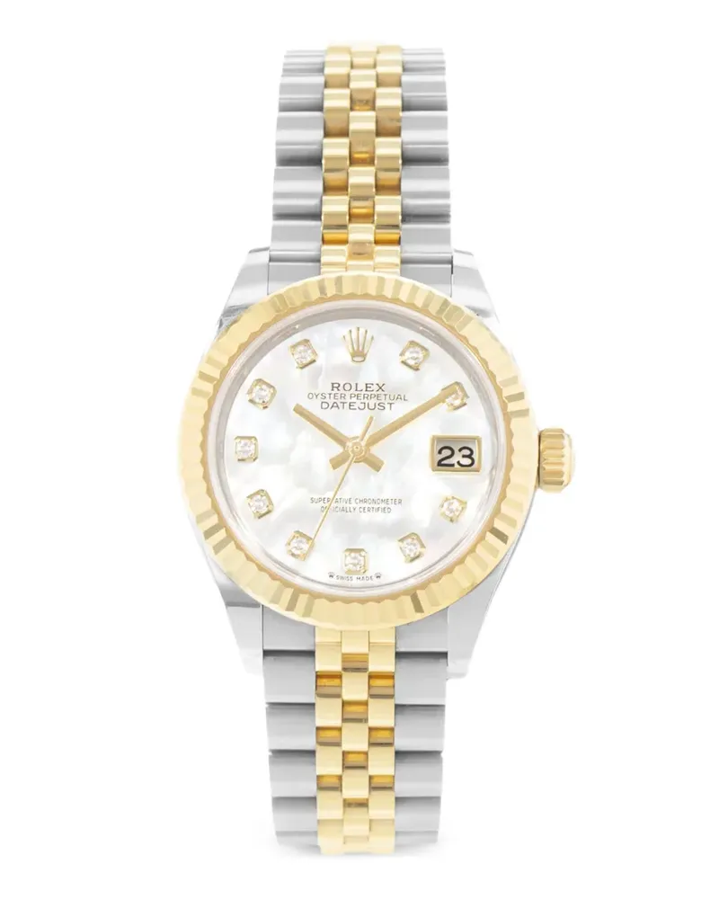Rolex Datejust Armbanduhr 28mm - Weiß Weiß