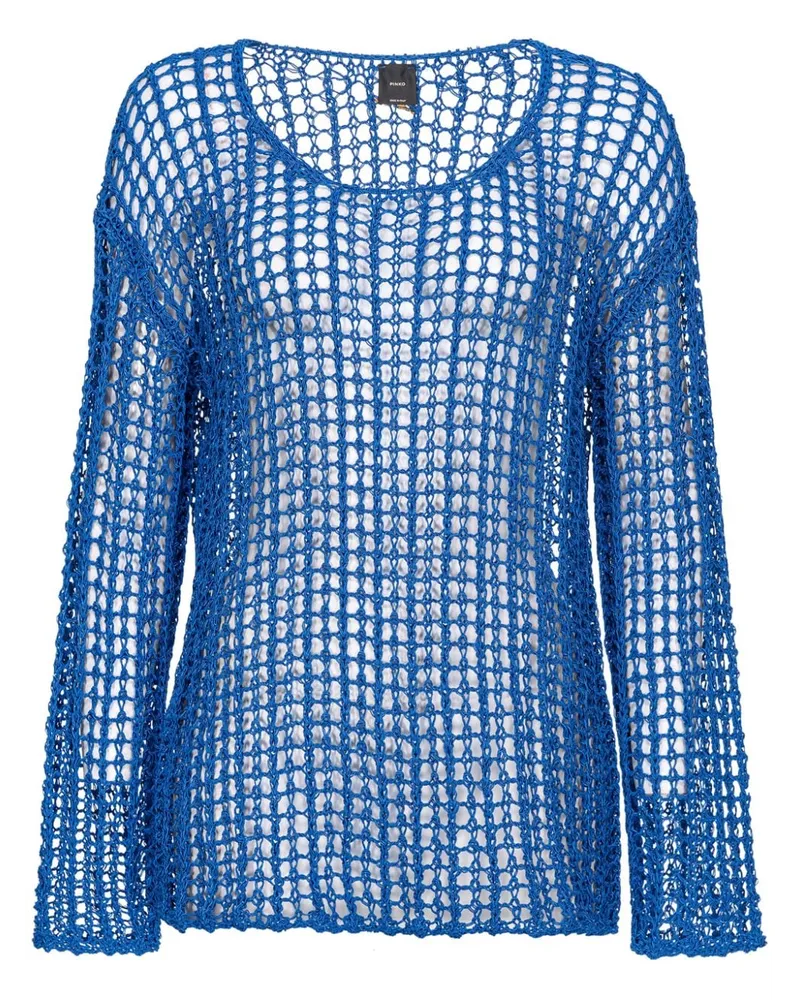 Pinko Pullover mit Sheer-Effekt Blau