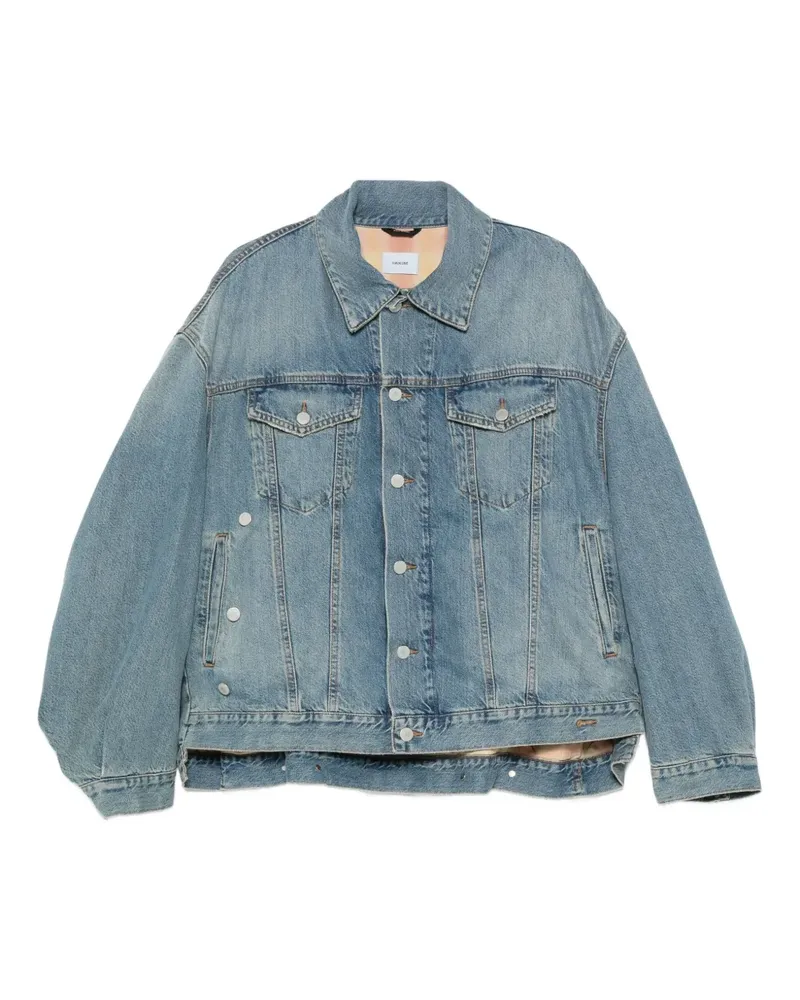 Haikure Jeansjacke mit Knopfverschluss - Blau Blau