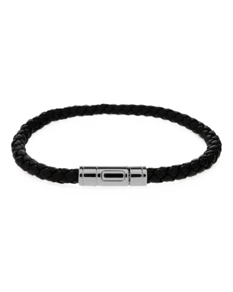 Tom Ford Geflochtenes Lederarmband - Schwarz Schwarz