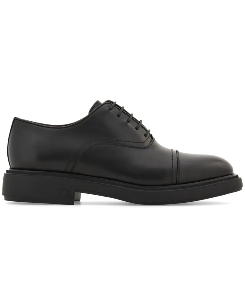 Ferragamo Oxford-Schuhe mit Zehenkappe Schwarz