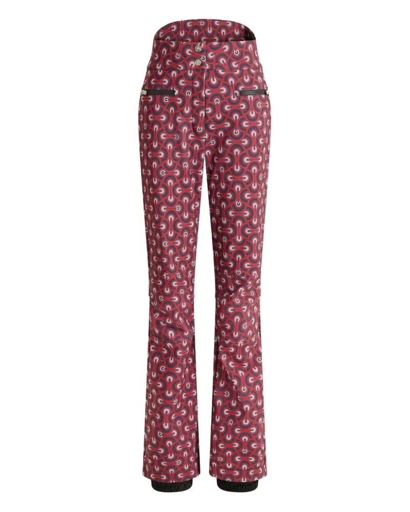 FUSALP Diana patterned zip ski pants - Rot Rot
