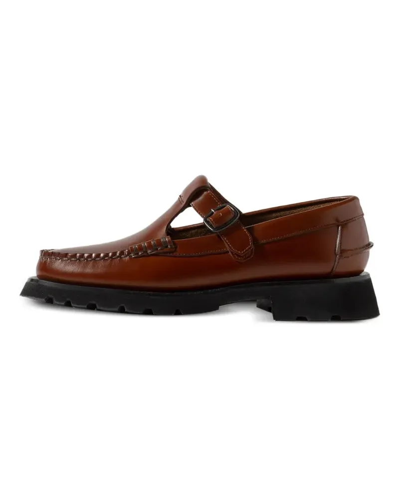 HEREU Loafer mit T-Riemen - Braun Braun