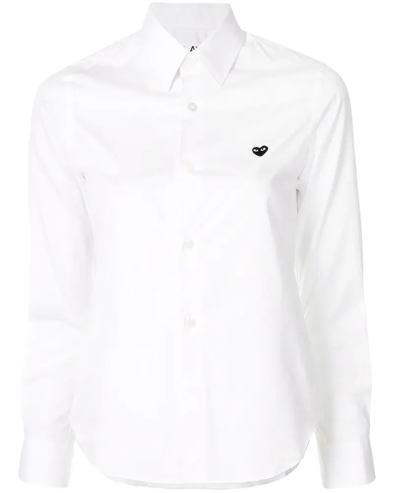 Comme des Garçons Hemd mit Logo-Stickerei - Weiß Weiß
