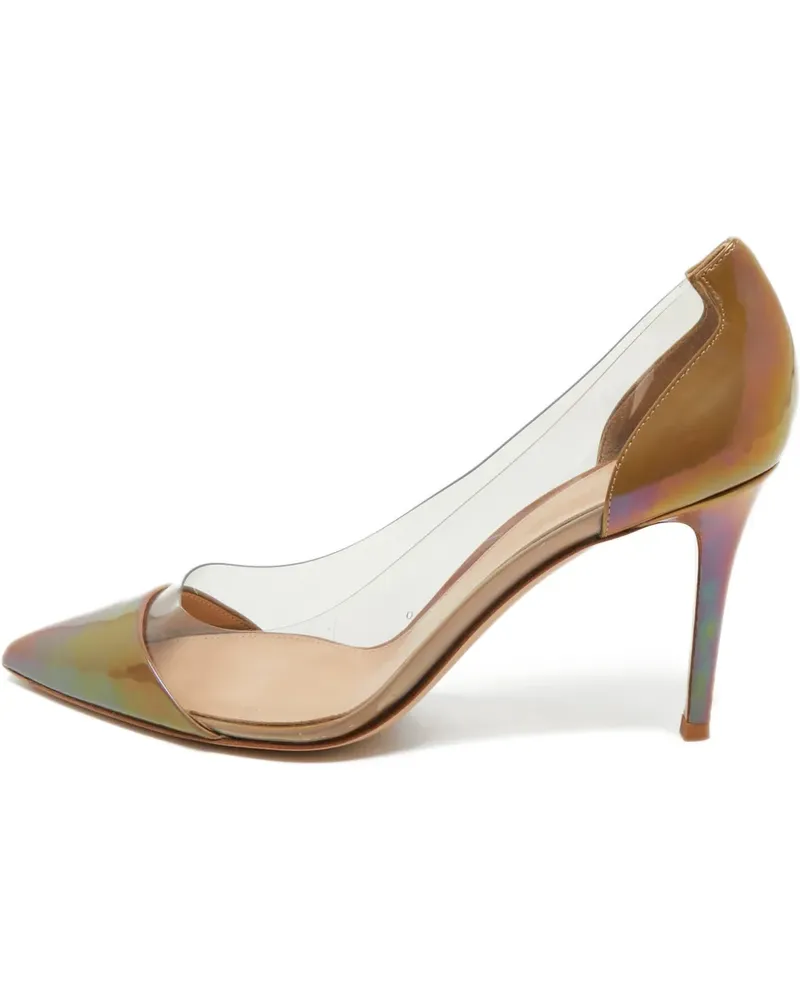 Gianvito Rossi Pumps mit spitzer Kappe 70mm - Weiß Weiß