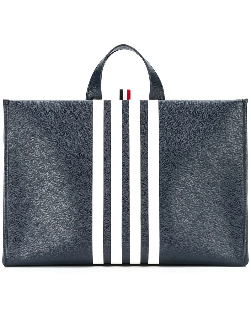 Thom Browne Shopper mit Längsstreifen - Blau Blau