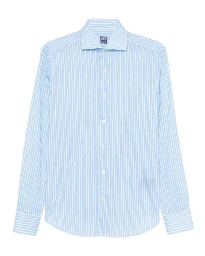 Fedeli striped-pattern shirt - Blau Blau